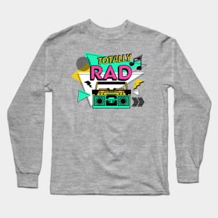 Retro Totally Rad Long Sleeve T-Shirt